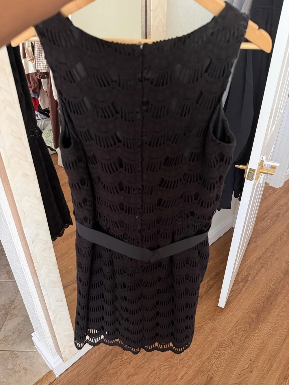 Kate Spade Quietluxury Black Lace Sleeveless A-Line Dress